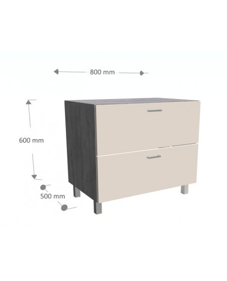 Szafka z dwoma szufladami .Stojąca.