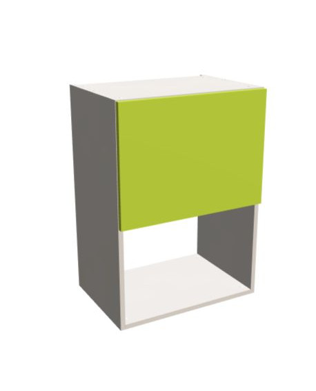 GÓRNA SZAFKA Z JEDNYM FRONTEM OKAPOWYM I ZABUDOWĄ MIKROFALÓWKI